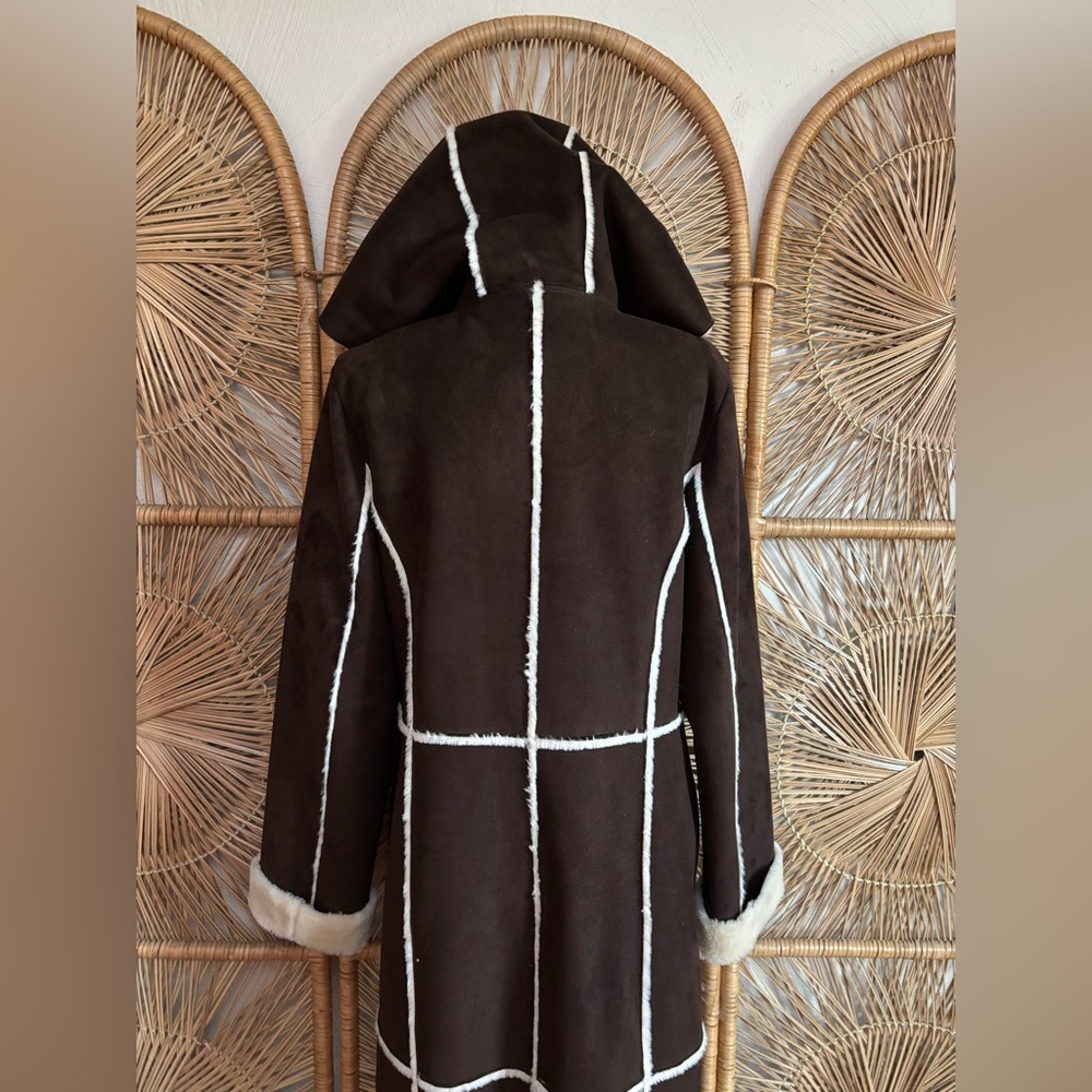 Vintage Marvin Richards Faux Shearling Coat - Picture 6 of 13